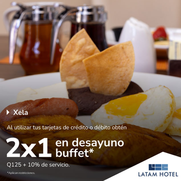 Foto de 2x1 en desayuno buffet en Latam Hotel