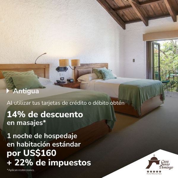 Foto de 14% de descuento en masajes, 1 estadía por US$160 en Casa Santo Domingo