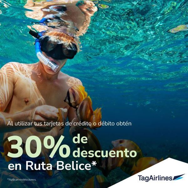 Foto de 30% de descuento ruta Belice en TAG