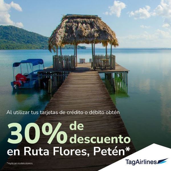Foto de 30% de descuento ruta Flores, Petén en TAG