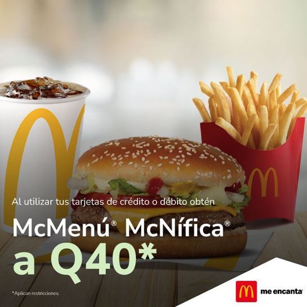Foto de McMenú McNífica a Q40 en Mcdonald´s