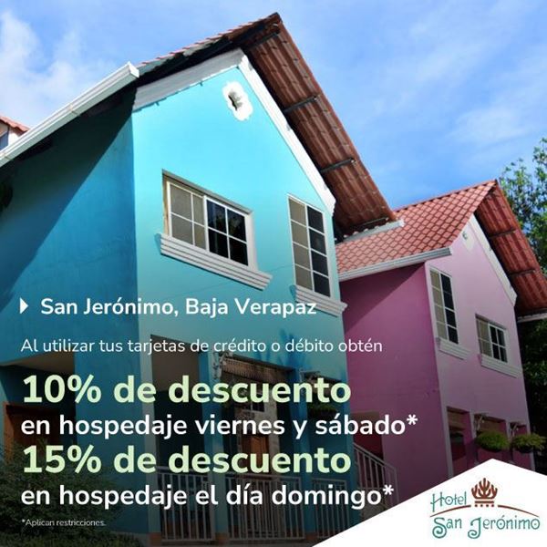 Foto de 10% y 15% de descuento en Hotel San Jerónimo B. V.