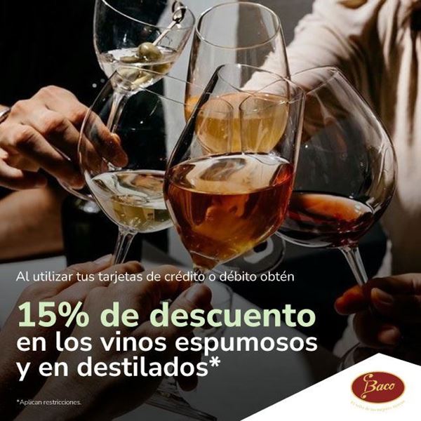 Foto de Baco 15% de descuento.