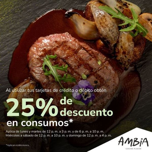 Foto de 25% de descuento en AMBIA.
