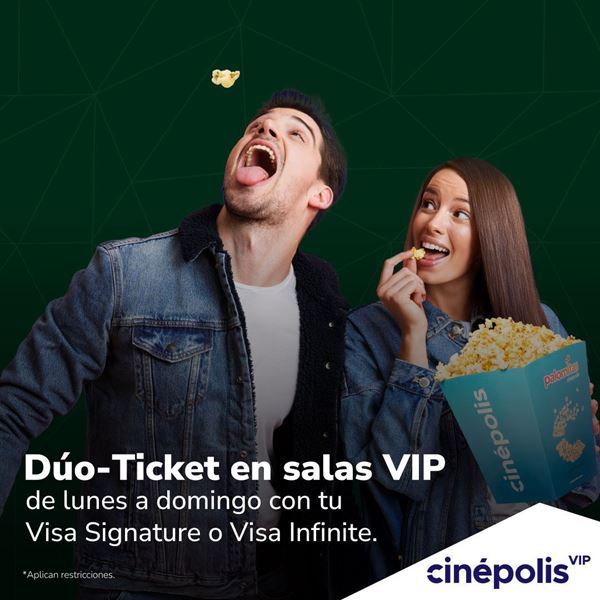 Foto de Dúo-Ticket en Salas VIP de lunes a domingo con TC Visa Signature o Visa Infinite
