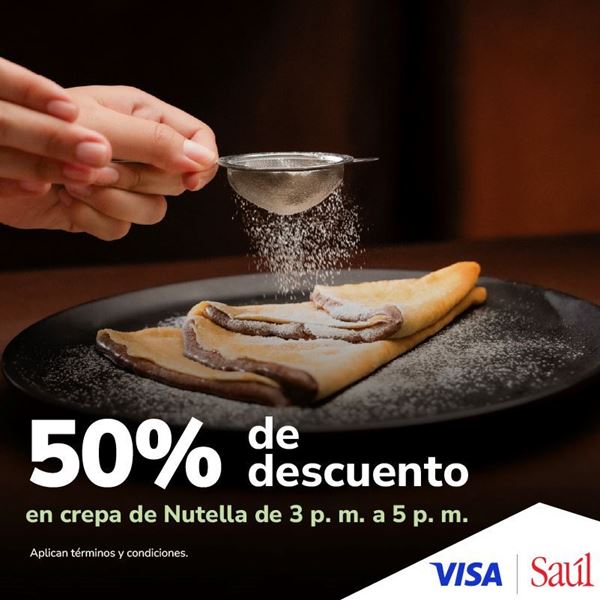 Foto de 50% de descuento en crepa de Nutella