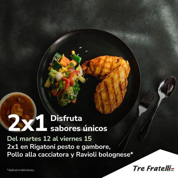 Foto de 2x1 en Tre Fratelli
