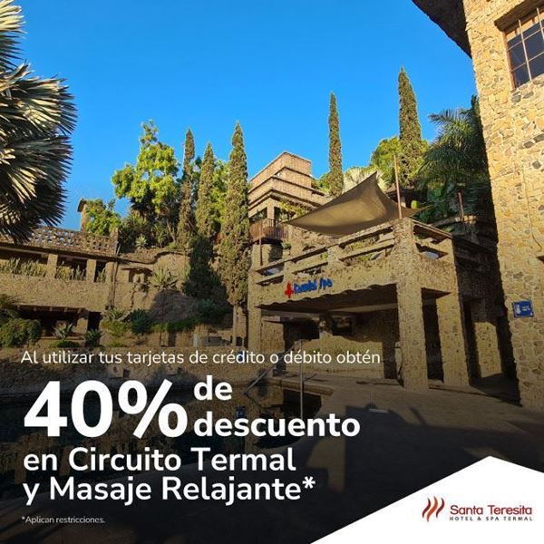 Foto de Santa Teresita 40% de descuento en circuito termal y masaje relajante