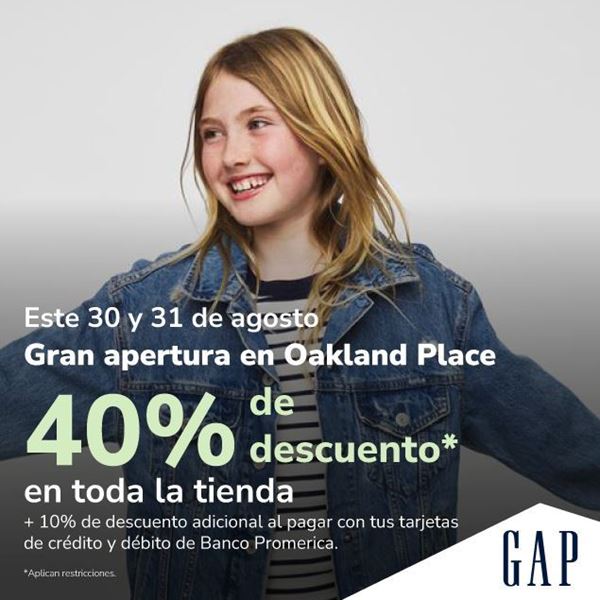 Foto de 40% de descuento en GAP Oakland Place*