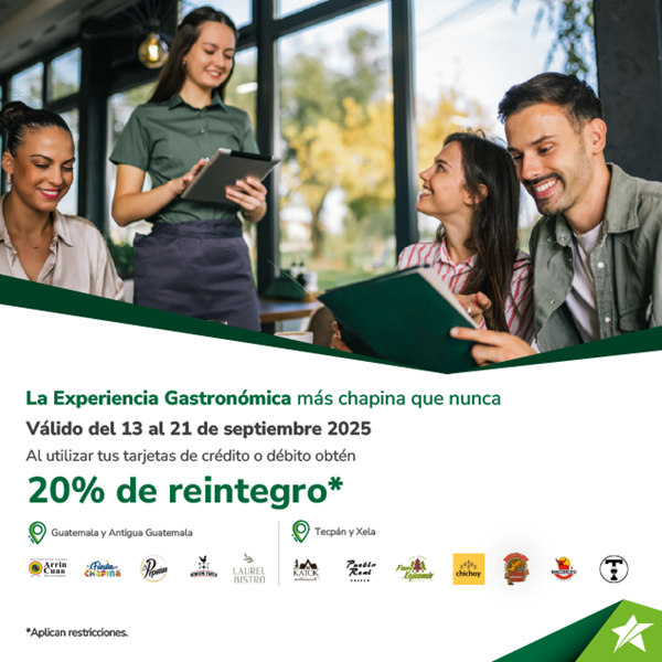 Foto de 20% reintegro Experiencia Gastronómica.