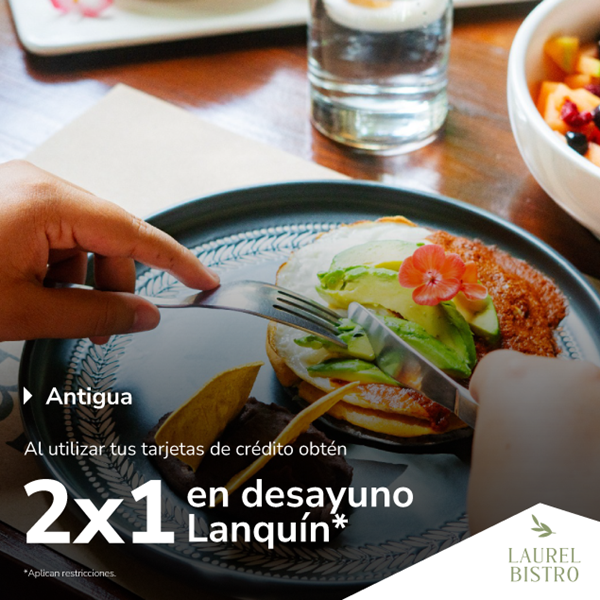 Foto de Laurel Bistro te da 2x1 en desayuno Lanquín