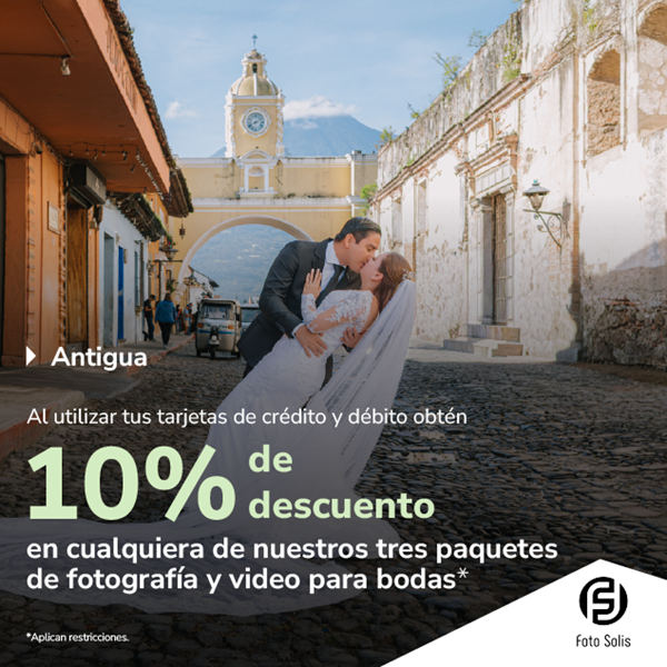 Foto de Tu 10% de descuento en paquetes fotográficos para boda en Antigua con Foto Solis