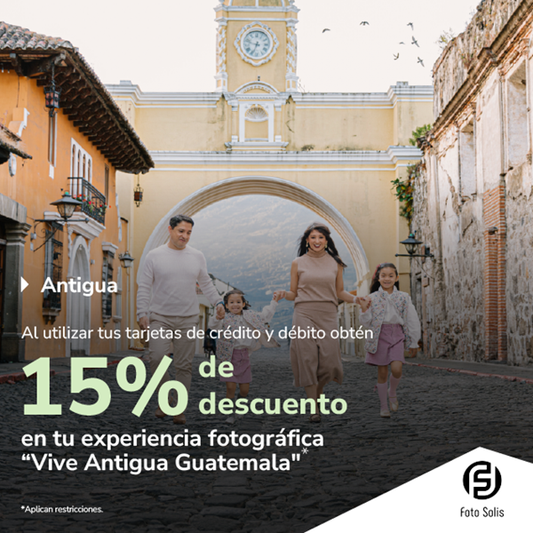Foto de Tu 15% de descuento en paquetes fotográficos Vive Antigua Guatemala con Foto Solis