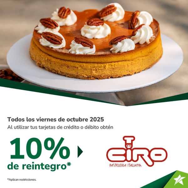 Foto de 10% reintegro pastelería Ciro