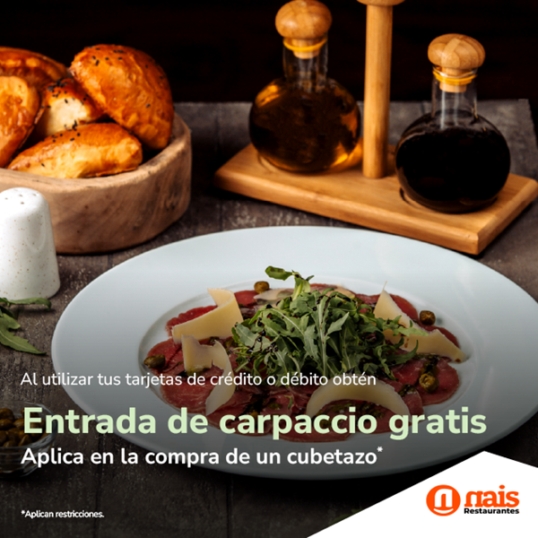 Foto de Entrada de carpaccio gratis en NAIS
