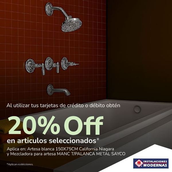 Foto de 20% de descuento en INSTALACIONES MODERNAS