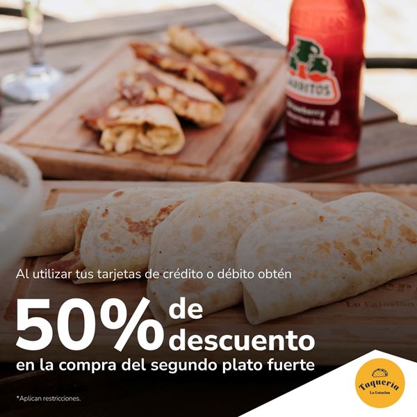 Foto de Taquería la Estación segundo plato a mitad de precio.