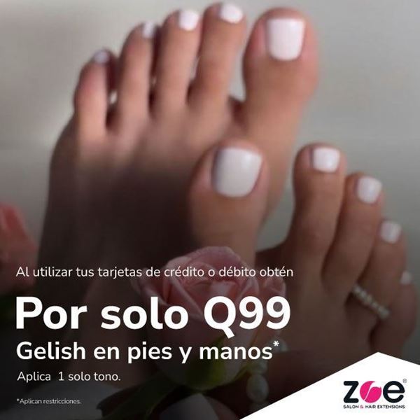 Foto de Gelish en pies y manos en ZOE