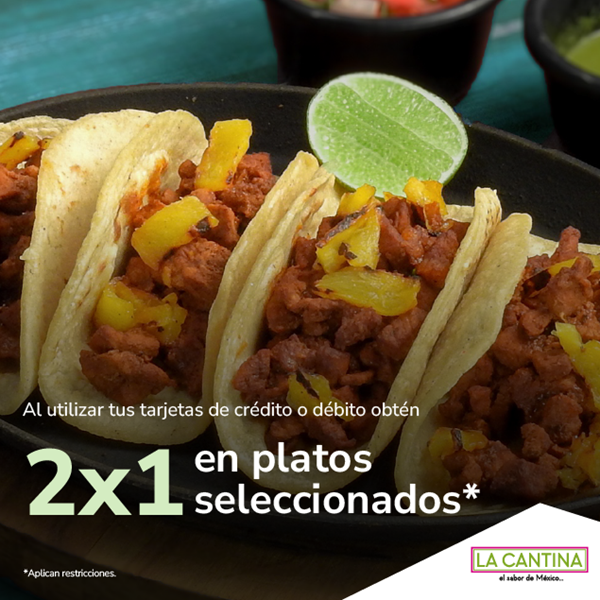 Foto de 2x1 en platos seleccionados en La Cantina.