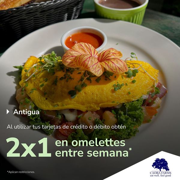 Foto de Caoba Farms 2x1 en omelettes entre semana