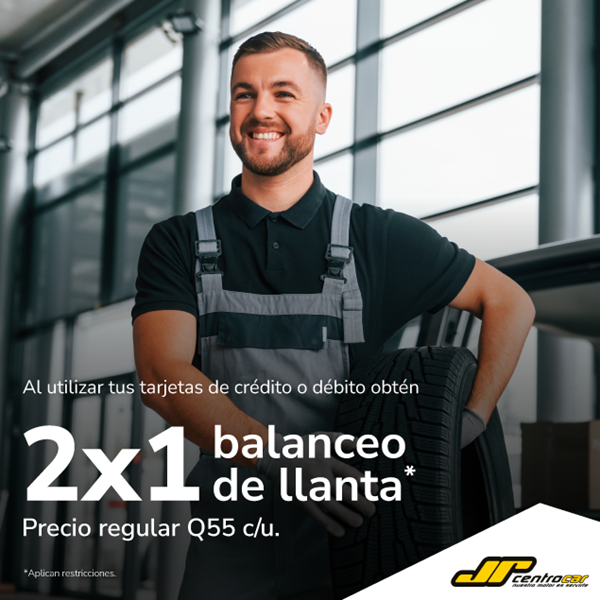 Foto de JR CENTRO CAR 2x1 en balanceo de llanta