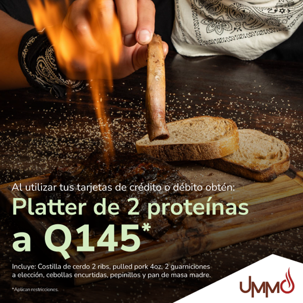 Foto de Platter de 2 proteínas a Q145 en UMMO