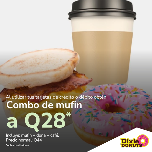 Foto de Combo de mufin a Q28 en DIXIE DONUTS