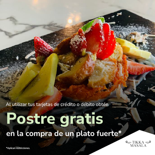 Foto de Postre gratis en TIKKA MASALA