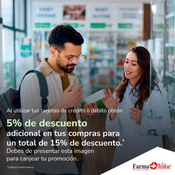 Foto de Farma Value hasta 15% de descuento