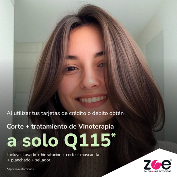 Foto de Corte + tratamiento de vinoterapia a Q115 en ZOE