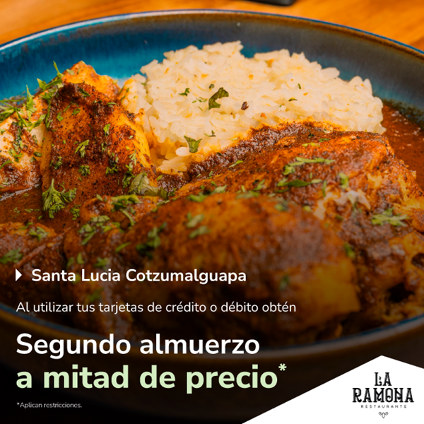 Foto de La Ramona segundo almuerzo a mitad de precio.