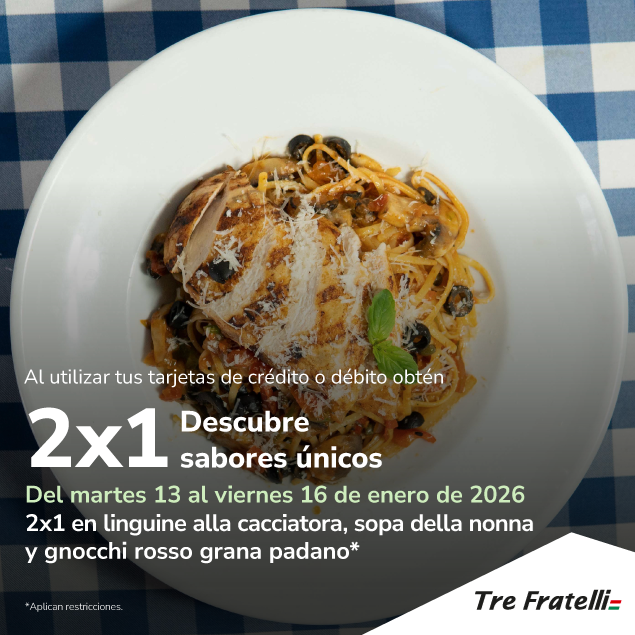 Foto de 2x1 en Tre Fratelli