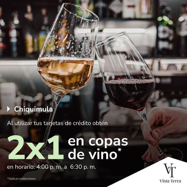 Foto de Hotel Vista Terra 2 x 1 en copas de vino