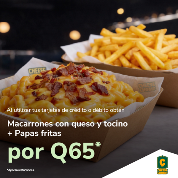 Foto de Cheese Chomp Mac & Cheese por Q65.