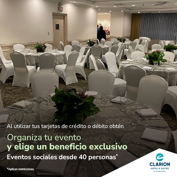Foto de Organiza tu evento y elige un beneficio en CLARION HOTEL & SUITES