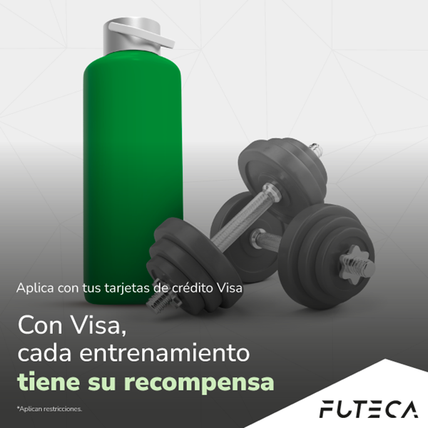 Foto de ¡Al pagar con tus tarjetas Visa en Futeca Gym Obtienes!