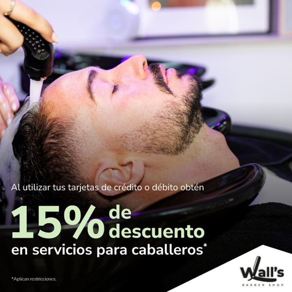 Foto de 15% de descuento en servicios para caballeros en Walls Barber Shop.