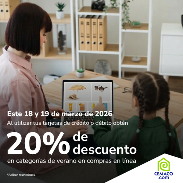 Foto de 20% de descuento en CEMACO.COM