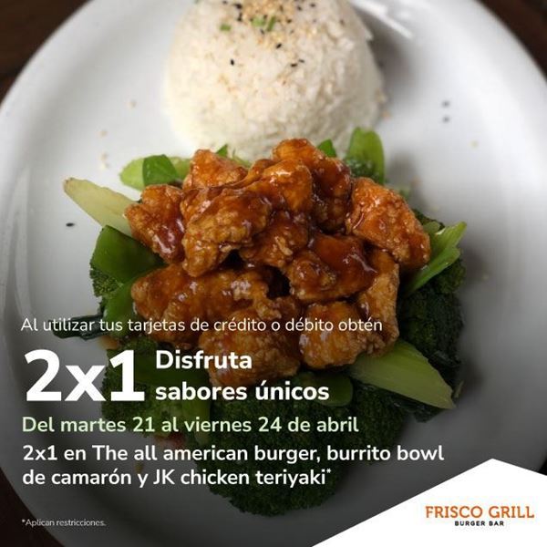 Foto de 2x1  en Frisco Grill