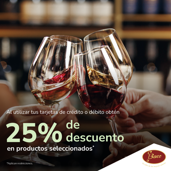 Foto de 25% de descuento en productos seleccionados en Baco.