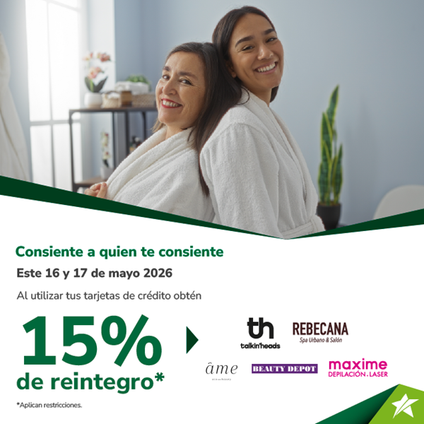 Foto de 15% de reintegro en Belleza  TALKIN HEADS, BEAUTY DEPOT, AME ECO BEAUTY, REBECANA Y MAXIME
