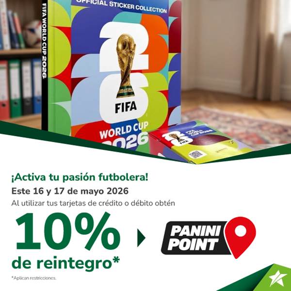 Foto de 10% de reintegro en Panini Points