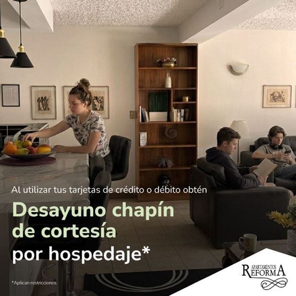 Foto de Apartamentos Reforma  desayuno chapín de cortesía.