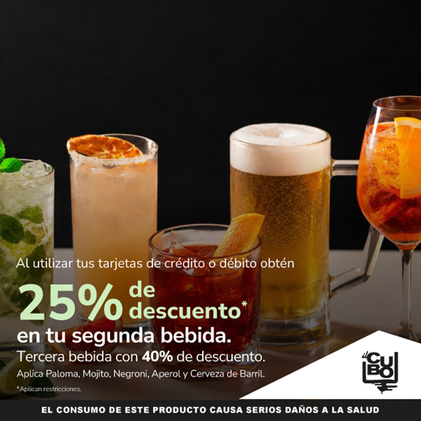 Foto de Il Cubo hasta un 40% de descuento en bebidas.