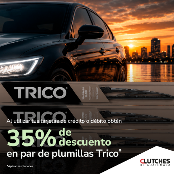 Foto de 35% de descuento en plumillas Trico en Clutches de Guatemala
