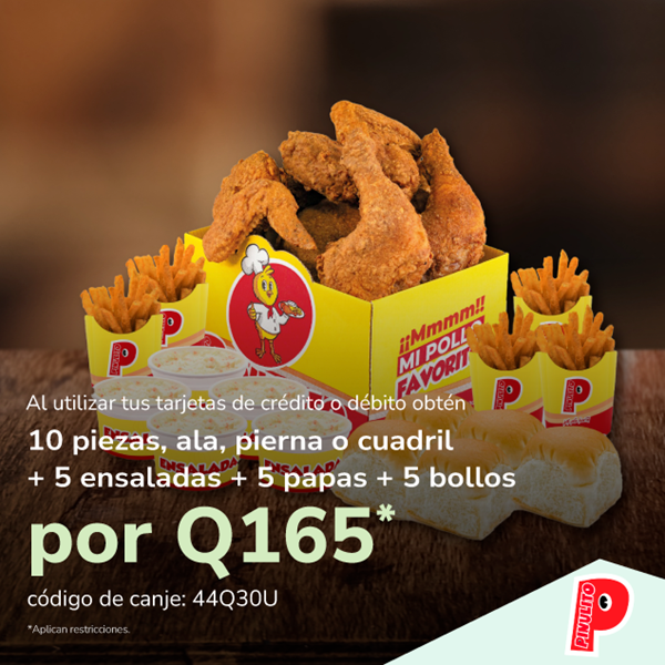 Foto de Pollo Pinulito combo familiar por Q165