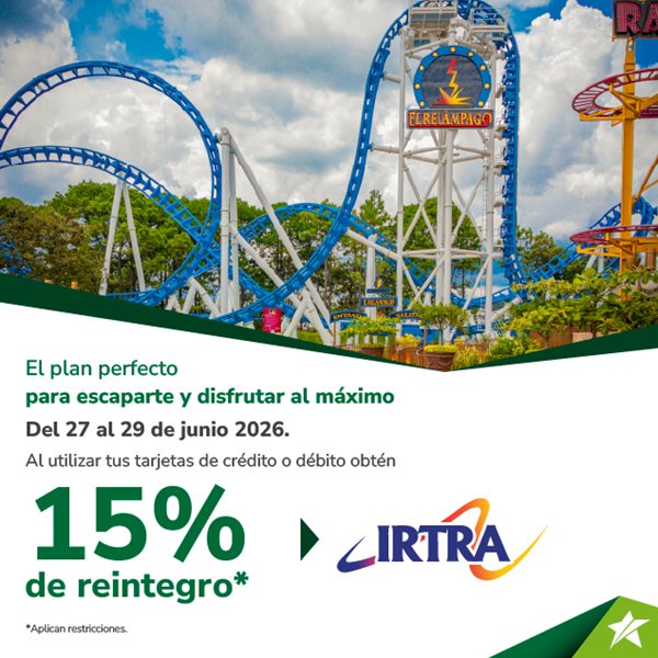 Foto de 15% de reintegro en  el IRTRA