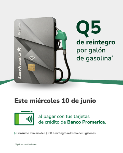 Foto de ¡Llena tu tanque y obtén un reintegro de Q5 en cada galón!
