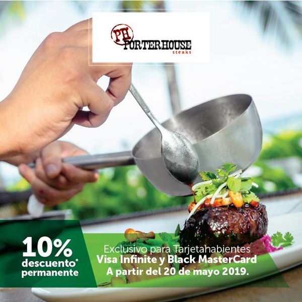 Foto de 10% de descuento permanente en PorterHouse Steak