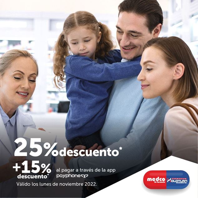 Foto de 25% de descuento en farmacias Medco y Xolotlán